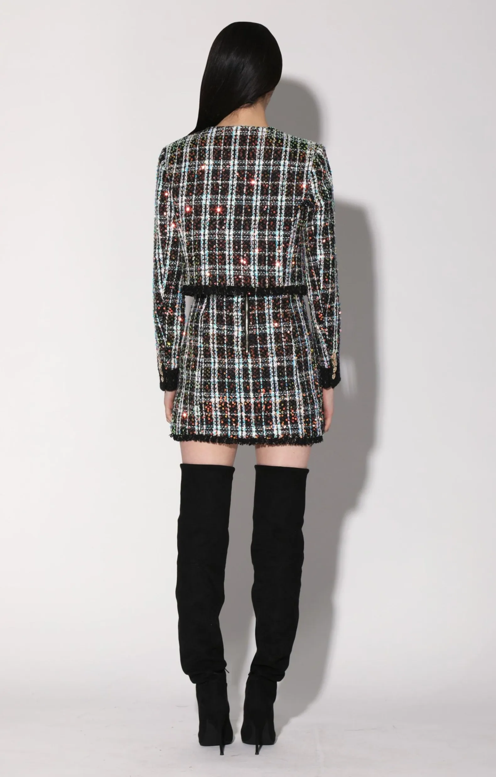 Jackets>Walter Baker Alessia Jacket, Broadway Tweed Black