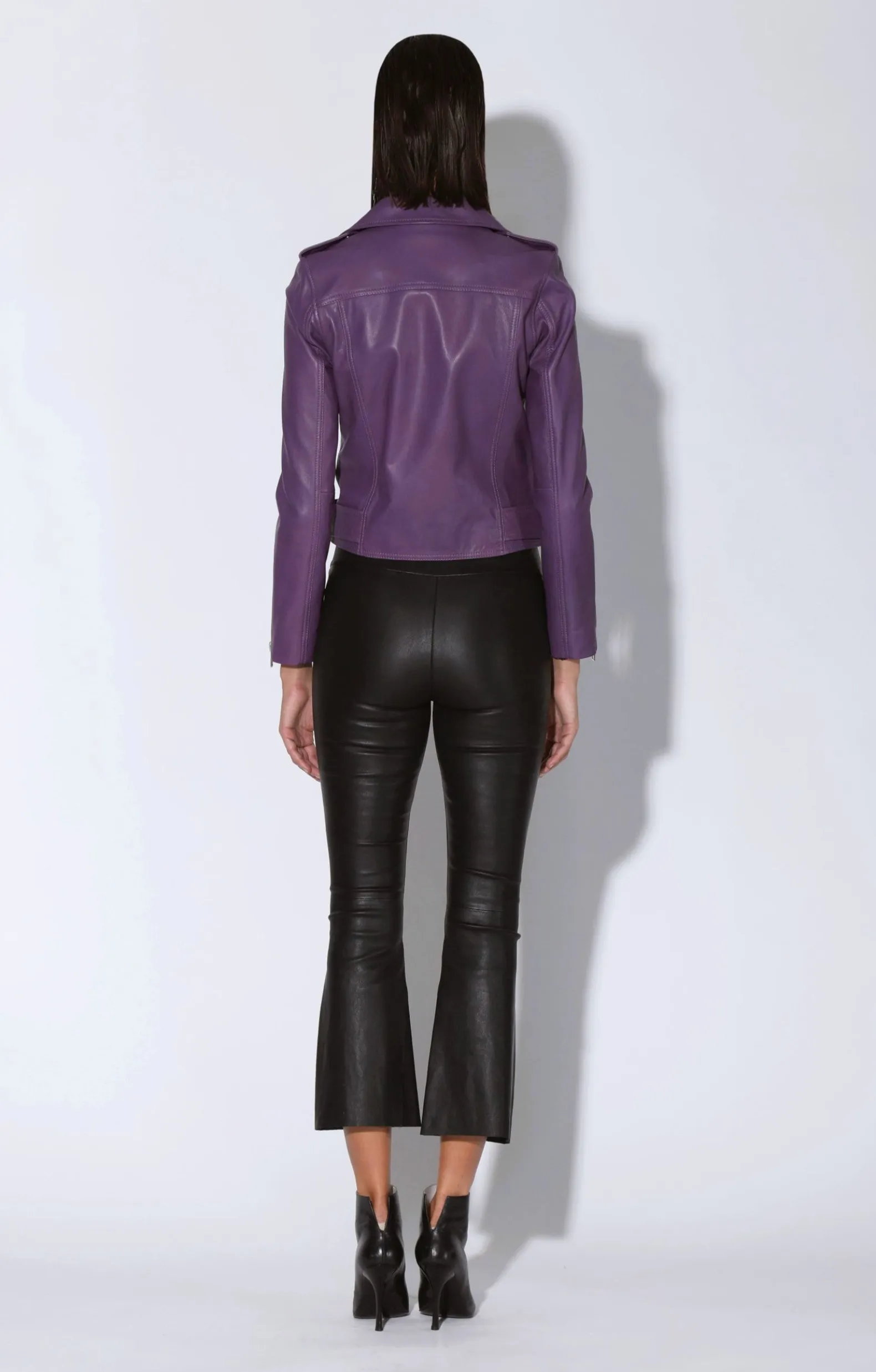 Leather>Walter Baker Allison Jacket, Amethyst-Leather