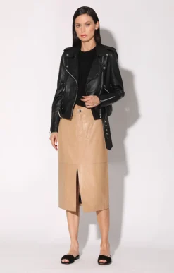 Leather>Walter Baker Allison Jacket, Black-Leather
