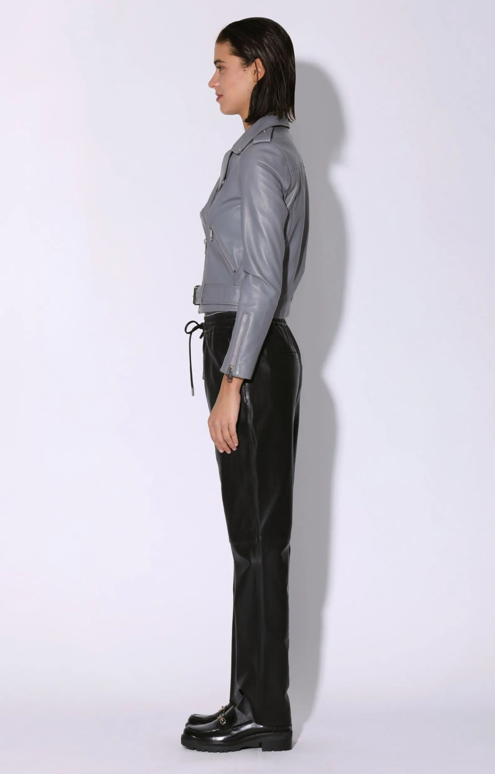 Jackets>Walter Baker Allison Jacket, Granite-Leather