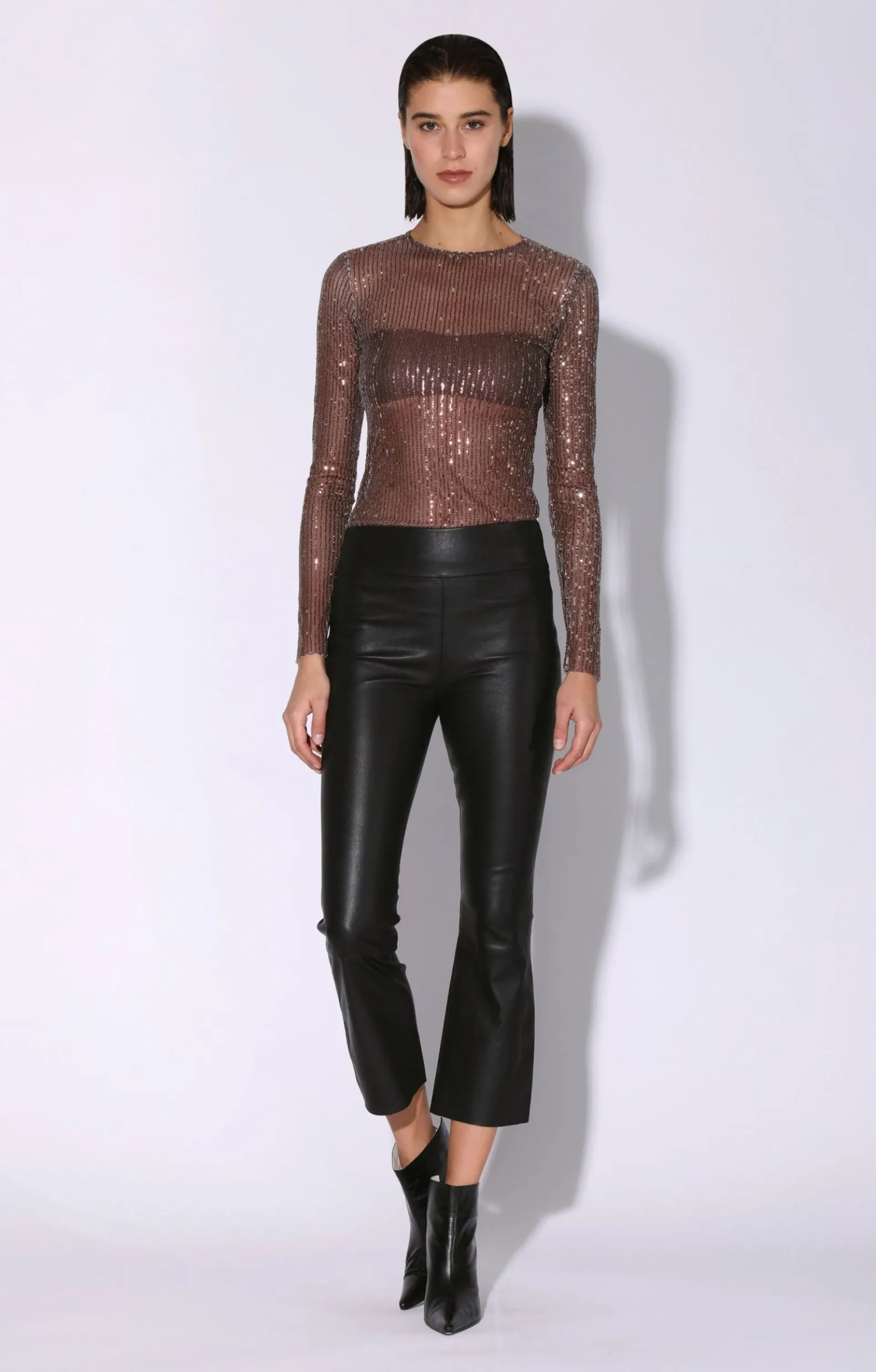 Tops>Walter Baker Barra Top, City Sequin Mink