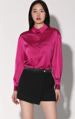 Tops>Walter Baker Bella Top, Deep Pink