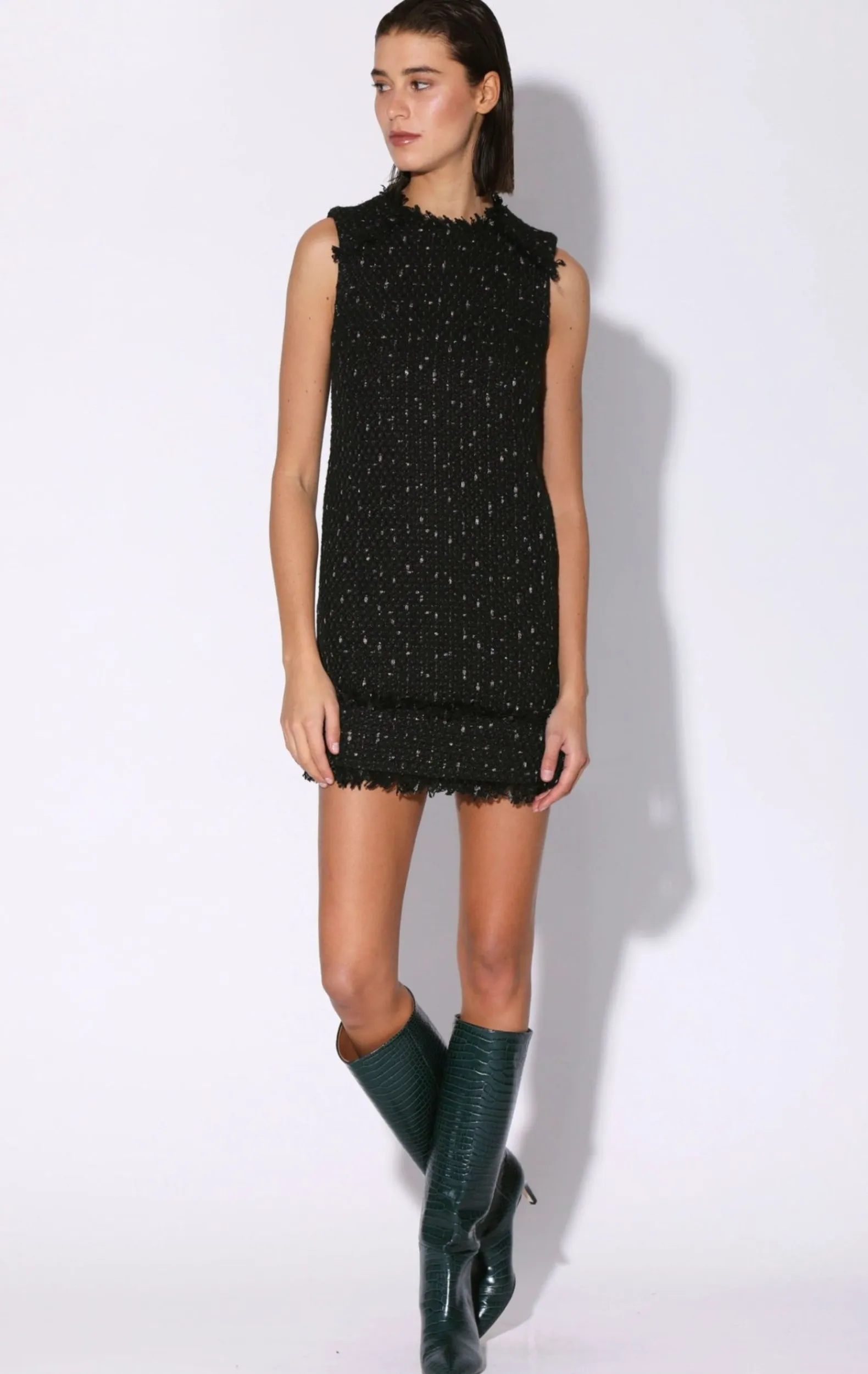 Dresses>Walter Baker Bethani Dress, Parisian Tweed