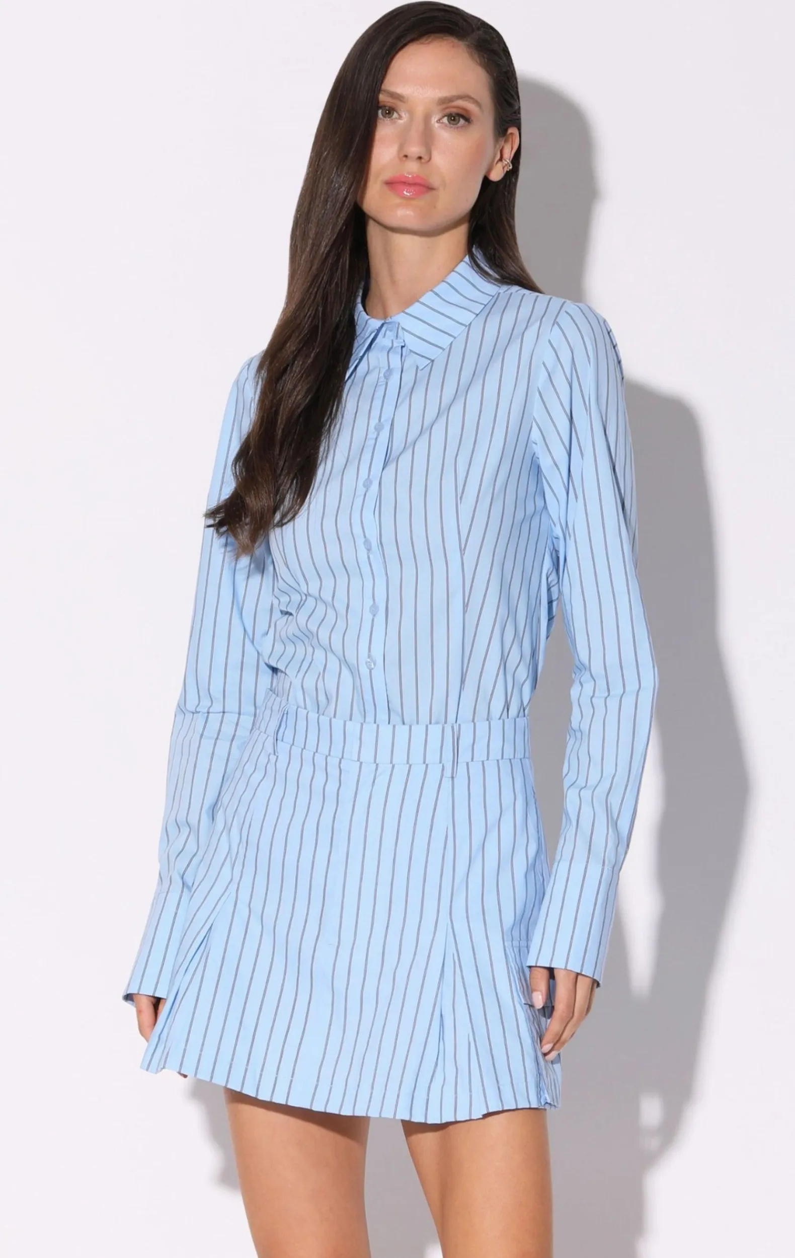 Tops>Walter Baker Brandy Top, Lt Blue Black