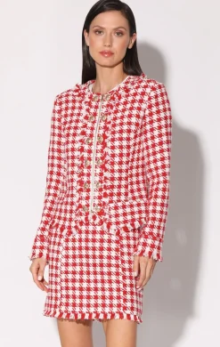 Jackets>Walter Baker Brittany Jacket, Picnic Tweed Red