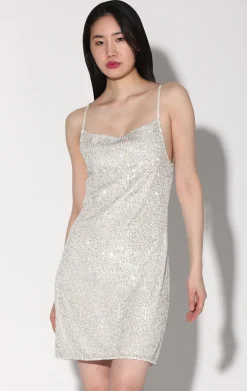 Dresses>Walter Baker Cassidy Dress, Ice Sequin