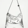 Handbags>Walter Baker Cleo Shoulder, Metallic Silver
