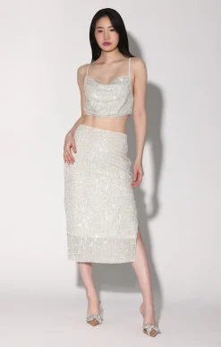 Tops>Walter Baker Cynthia Top, Ice Sequin