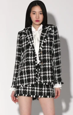 Jackets>Walter Baker Damon Blazer, Heritage Tweed Black