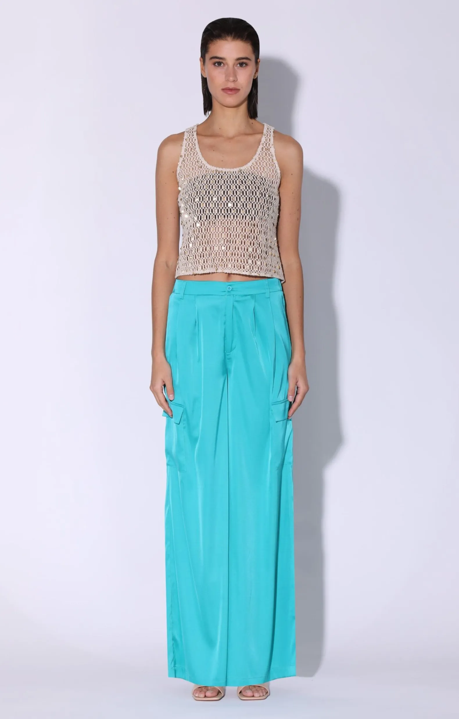 Bottoms>Walter Baker Denver Pant, Turquoise