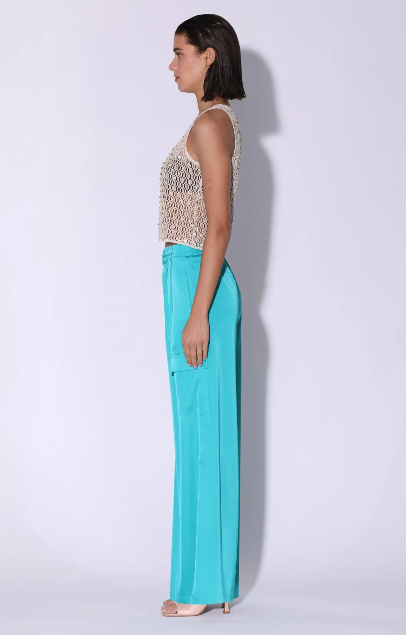 Bottoms>Walter Baker Denver Pant, Turquoise