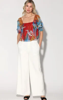 Tops>Walter Baker Drea Top, Rio Palm