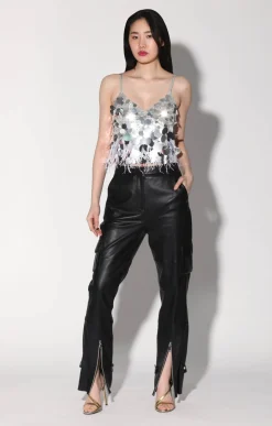 Tops>Walter Baker Dynah Top, Silver Starlet Sequin