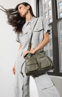 Handbags>Walter Baker Easton Crossbody Clutch, Army