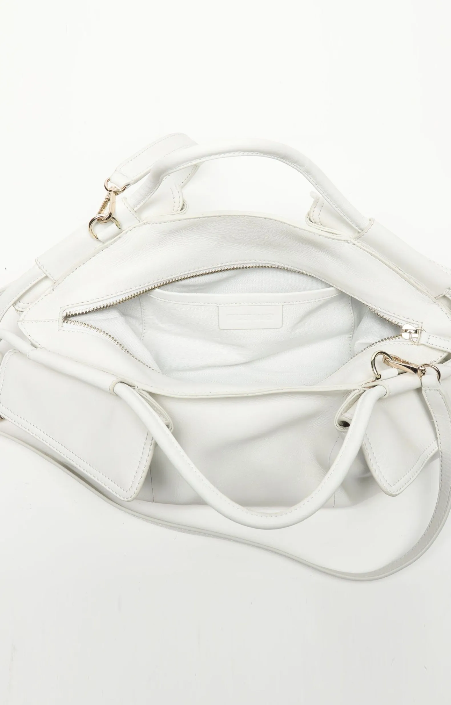 Handbags>Walter Baker Easton Satchel, Bright White
