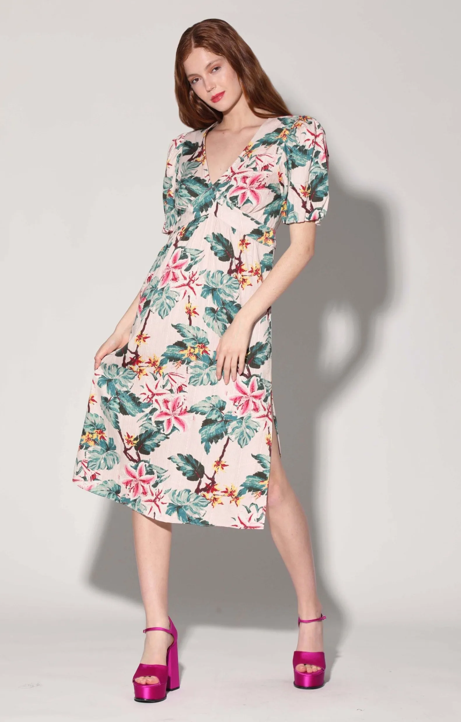 Dresses>Walter Baker Fabienne Dress, Blush Azalea