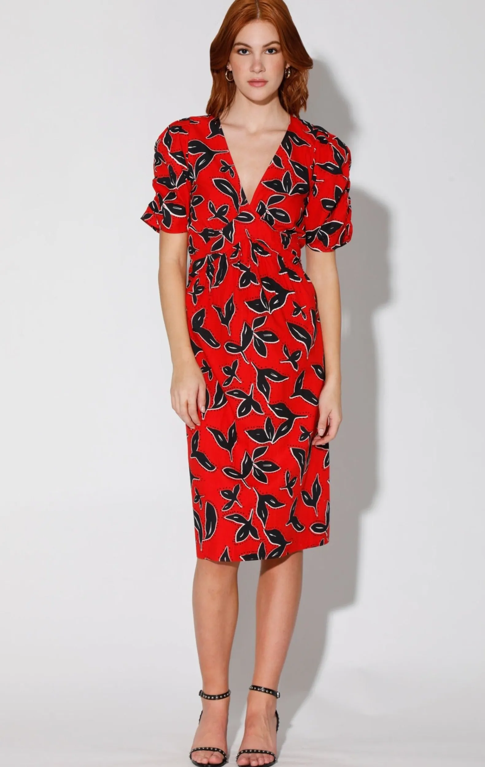Dresses>Walter Baker Fabienne Dress, Bold Persimmon