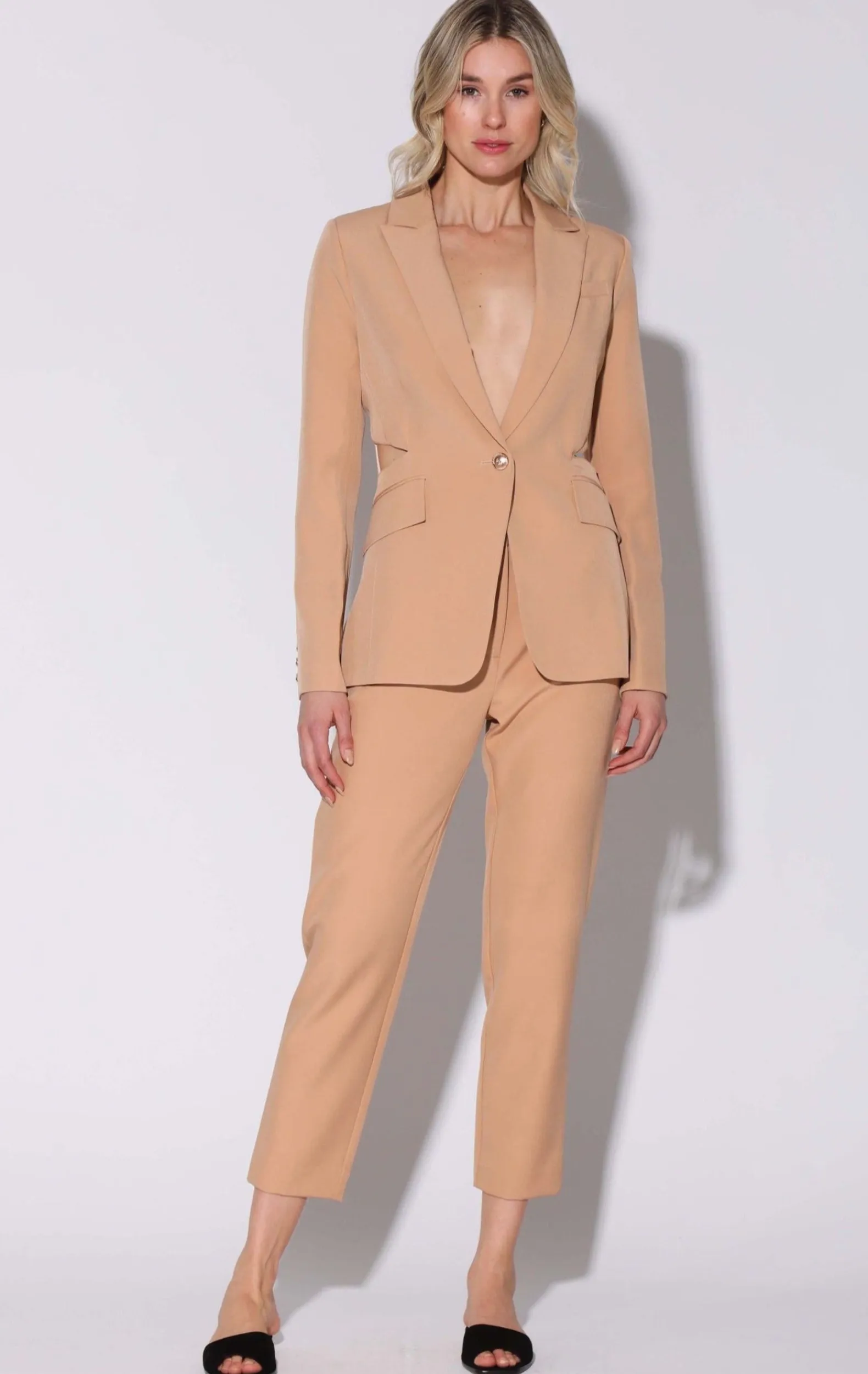 Jackets>Walter Baker Felicia Blazer, Dune-Suiting