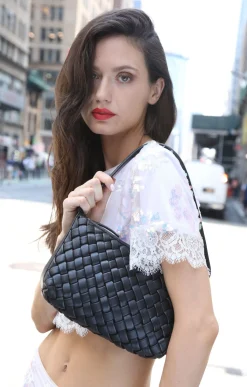 Handbags>Walter Baker Hazel Shoulder, Black