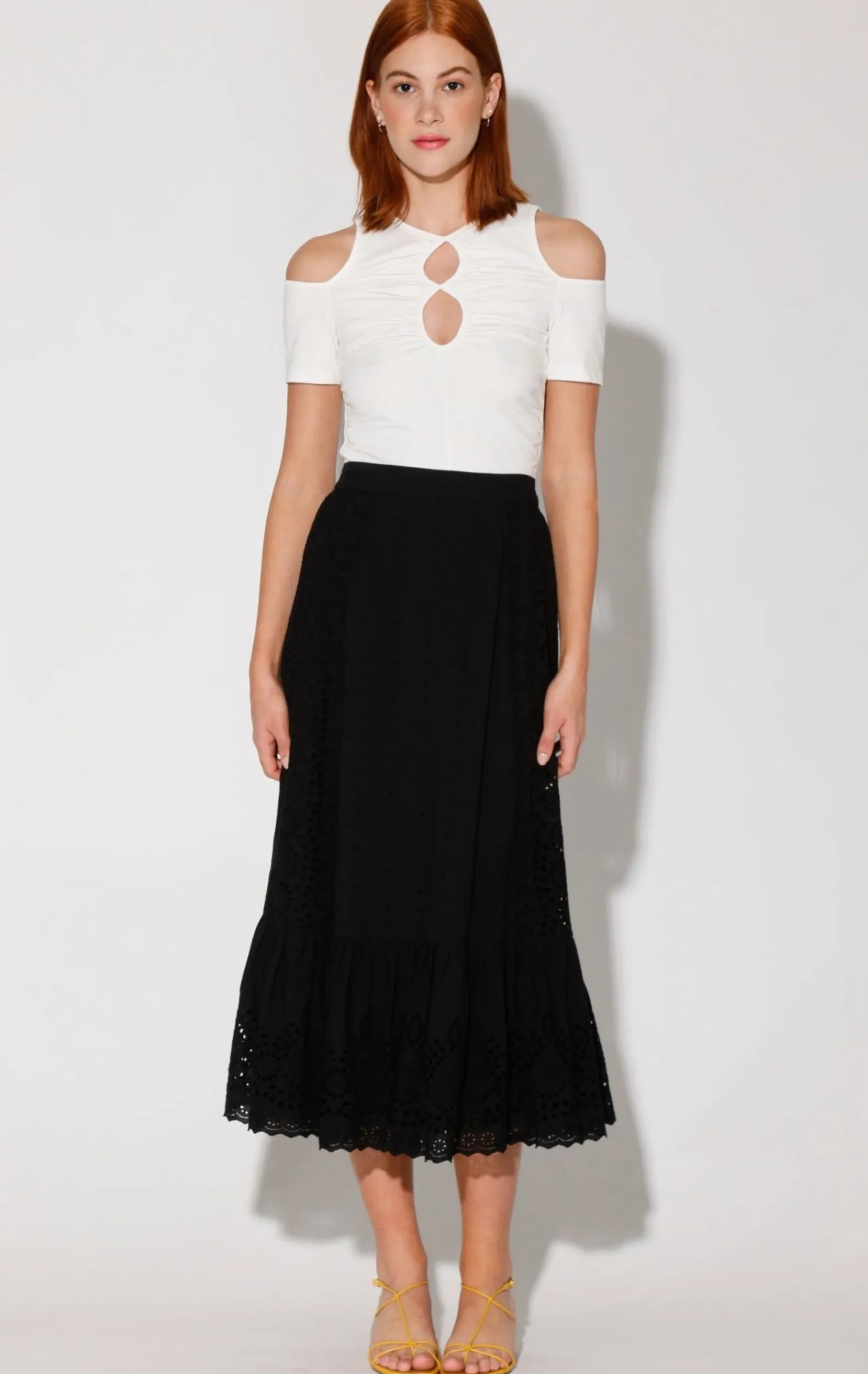 Bottoms>Walter Baker Hilani Skirt, Samba Eyelet