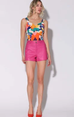 Tops>Walter Baker Hollene Top, Citrus Canopy