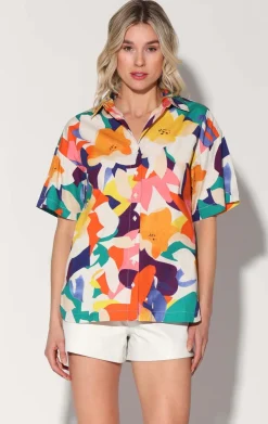 Tops>Walter Baker Houston Top, Citrus Canopy