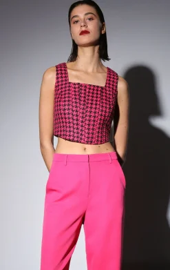 Tops>Walter Baker Imani Top, Tavern Tweed