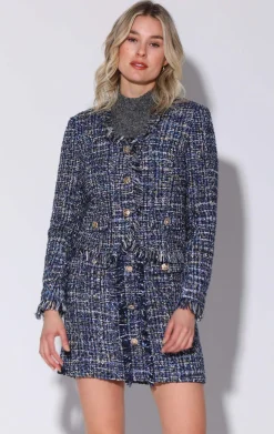 Jackets>Walter Baker Inaya Jacket, Aurora Tweed
