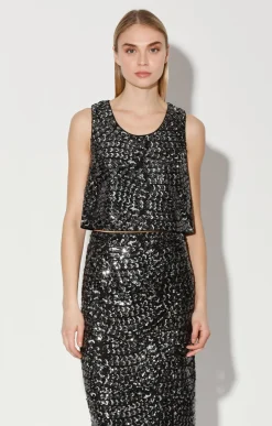 Tops>Walter Baker Jaylene Top, Gatsby Sequin