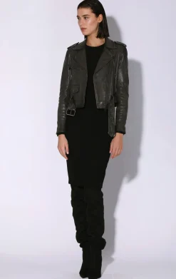 Leather>Walter Baker Julius Jacket, Mustang-Leather
