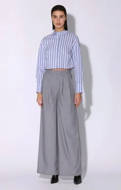 Bottoms>Walter Baker Kaiden Pant, Heather Pin Stripe