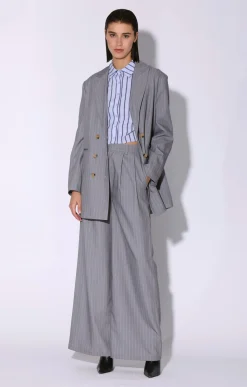 Jackets>Walter Baker Kamari Blazer, Heather Pin Stripe