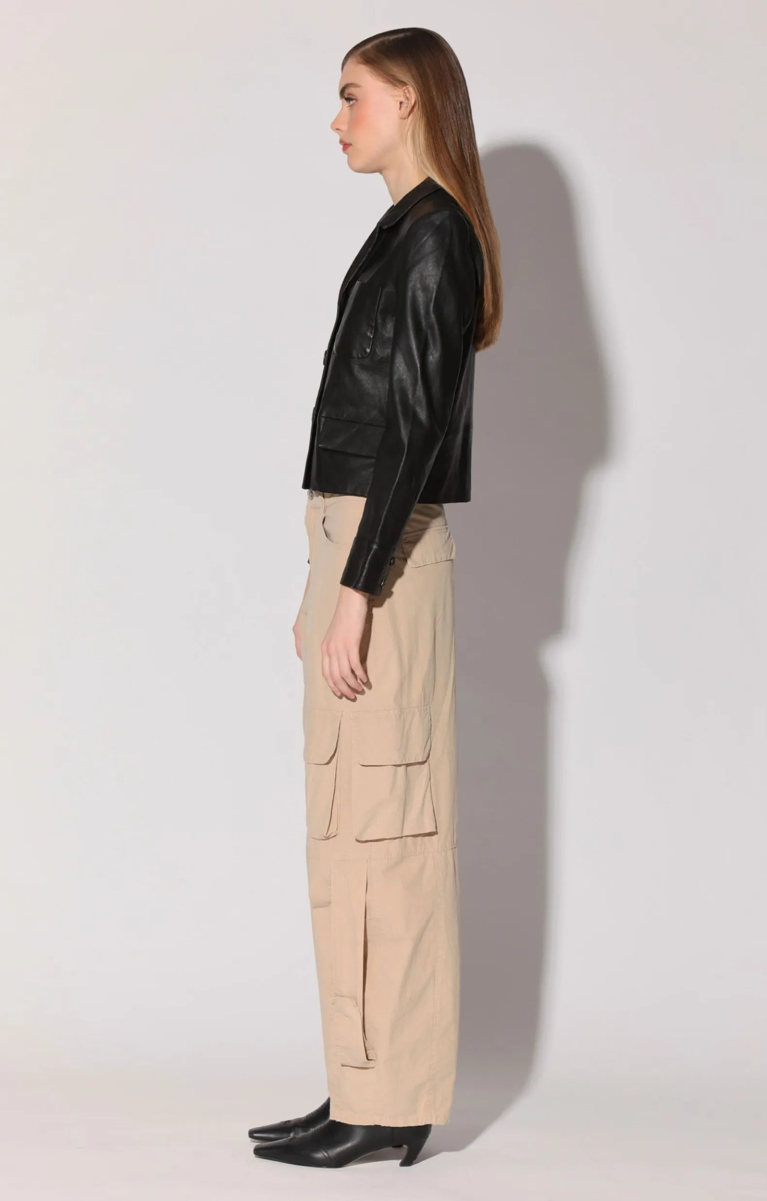 Leather>Walter Baker Karter Jacket, Black-Leather