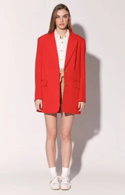 Jackets>Walter Baker Kira Blazer, Cherry