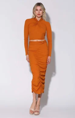 Bottoms>Walter Baker Kody Skirt, Rust