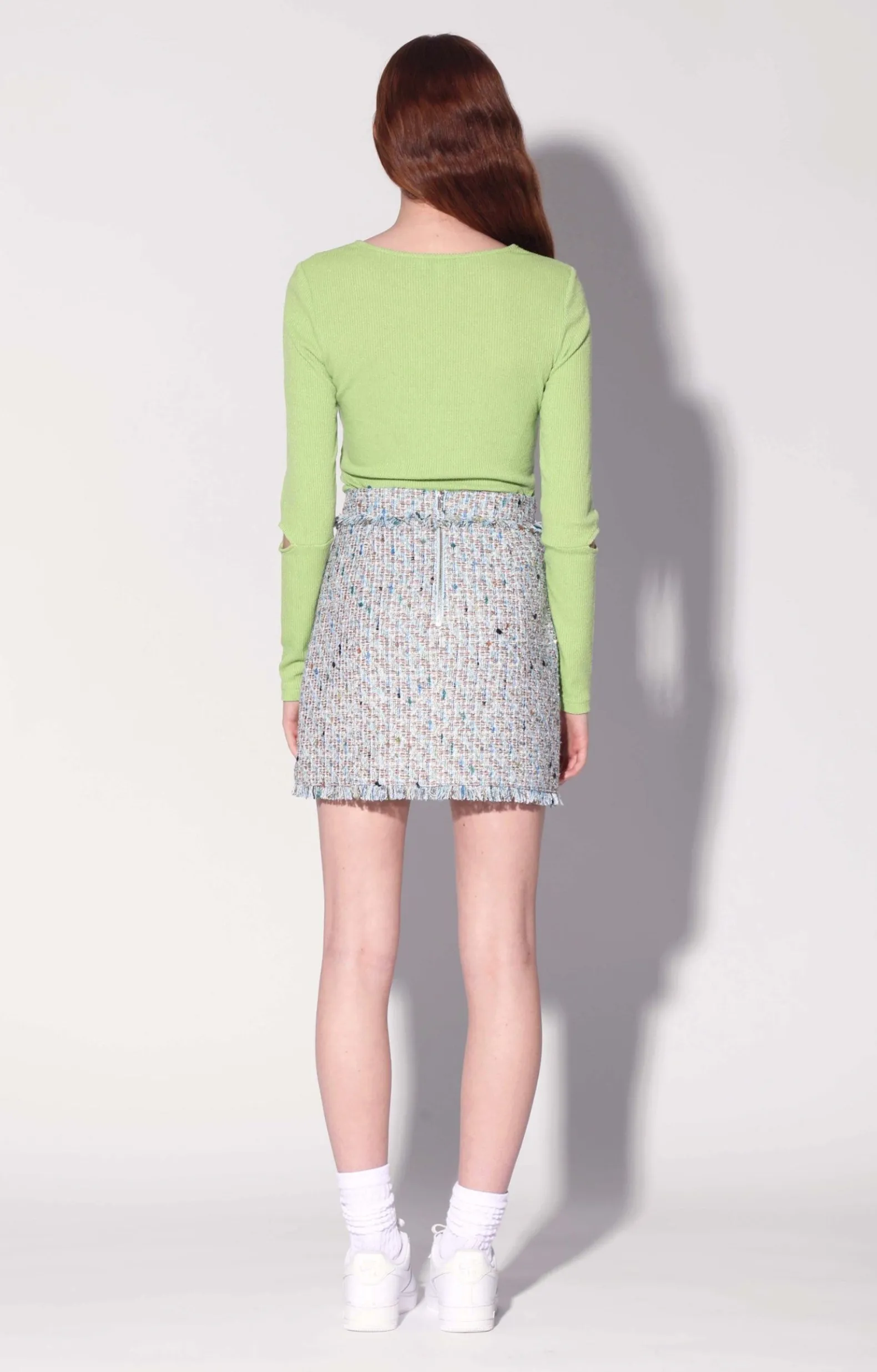Bottoms>Walter Baker Laurette Skirt, Delray Tweed