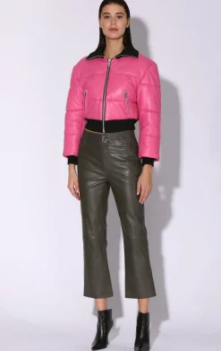 Jackets>Walter Baker Laylah Jacket, Candy-Leather