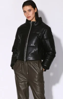 Leather>Walter Baker Lorenza Jacket, Black-Leather