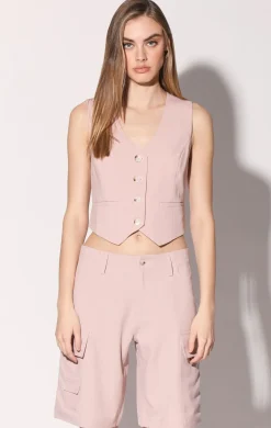 Tops>Walter Baker Luanna Vest, Cagney Stripe Blush