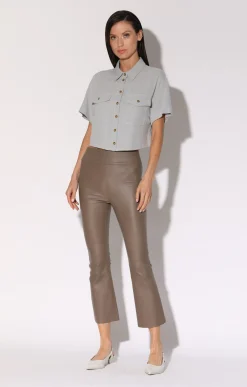 Bottoms>Walter Baker Luisa Pant, Sand-Stretch Leather