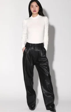 Bottoms>Walter Baker Luka Pant, Black-Leather