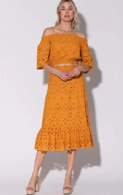 Tops>Walter Baker Mirelle Top, Ginger Eyelet