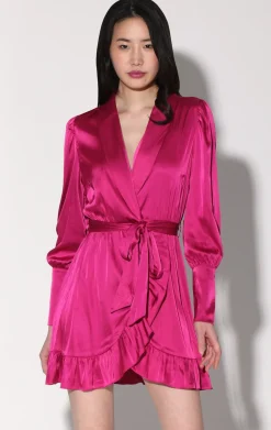 Dresses>Walter Baker Myra Dress, Deep Pink