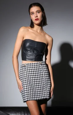 Bottoms>Walter Baker Payton Skirt, Posh Houndstooth