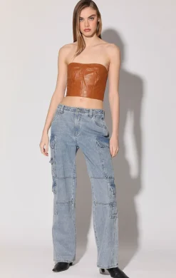 Bottoms>Walter Baker Rafi Pant, Light Wash