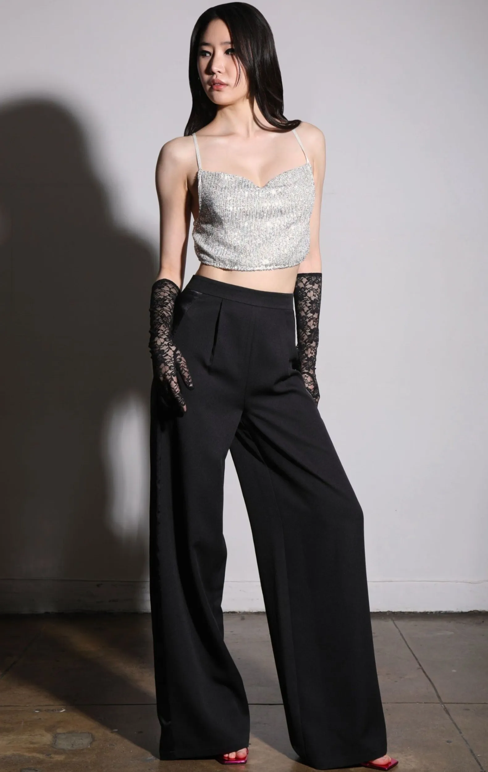 Bottoms>Walter Baker Romeo Pant, Black Tux Suiting