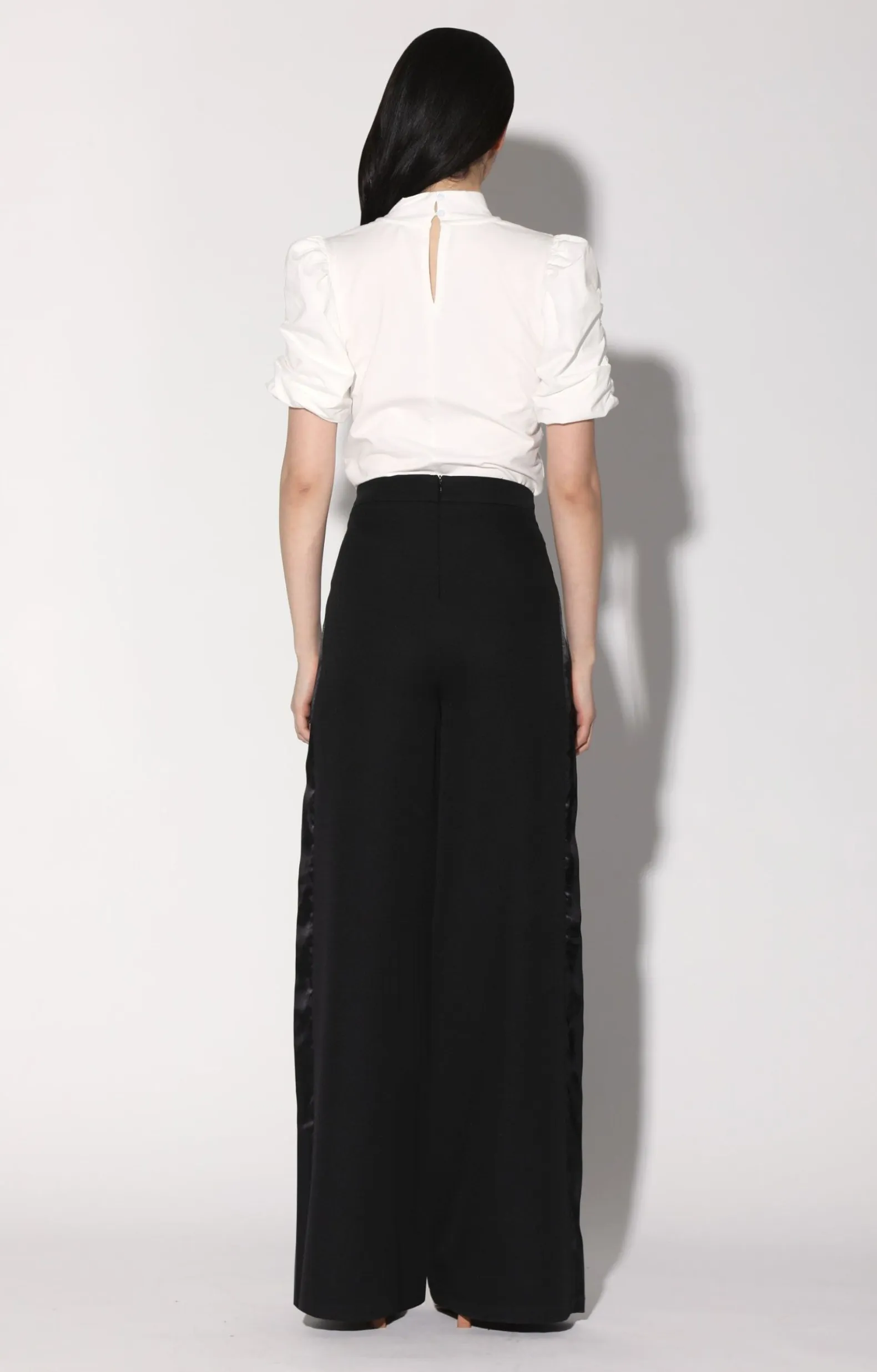 Bottoms>Walter Baker Romeo Pant, Black Tux Suiting