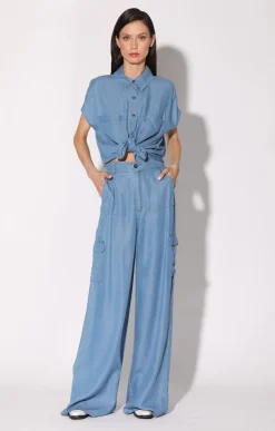 Tops>Walter Baker Sylvia Top, Medium Wash