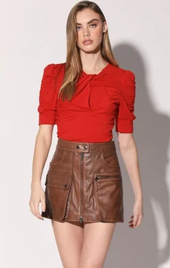 Tops>Walter Baker Sylvie Top, Garnet