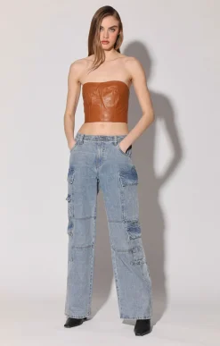 Tops>Walter Baker Tanvi Top, Camel-Leather